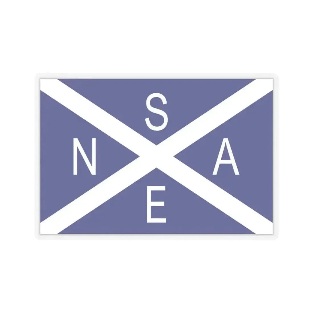 Flag of National Scottish Antarctic Expedition - STICKER Vinyl Kiss-Cut Decal 6 Inch Transparent - The Sticker Space