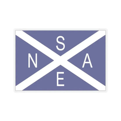 Flag of National Scottish Antarctic Expedition - STICKER Vinyl Kiss-Cut Decal 6 Inch Transparent - The Sticker Space