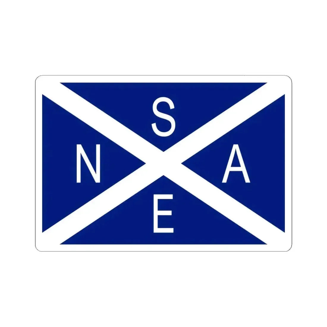 Flag of National Scottish Antarctic Expedition - STICKER Vinyl Kiss-Cut Decal 6 Inch White - The Sticker Space
