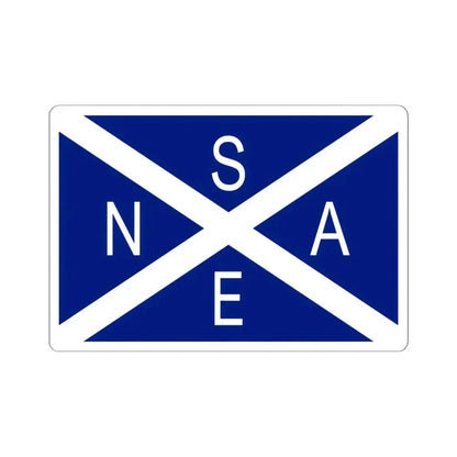 Flag of National Scottish Antarctic Expedition - STICKER Vinyl Kiss-Cut Decal 6 Inch White - The Sticker Space