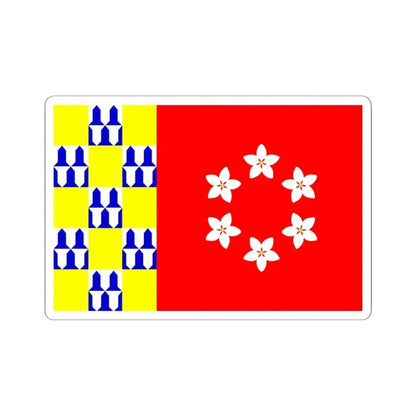 Flag of Nava (Belgium) STICKER Vinyl Kiss-Cut Decal 6 Inch White - The Sticker Space