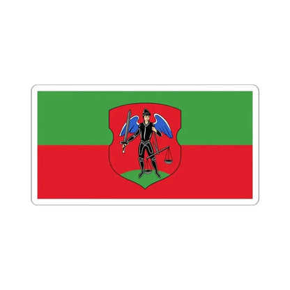 Flag of Navahradak (Belarus) STICKER Vinyl Kiss-Cut Decal 4 Inch White - The Sticker Space