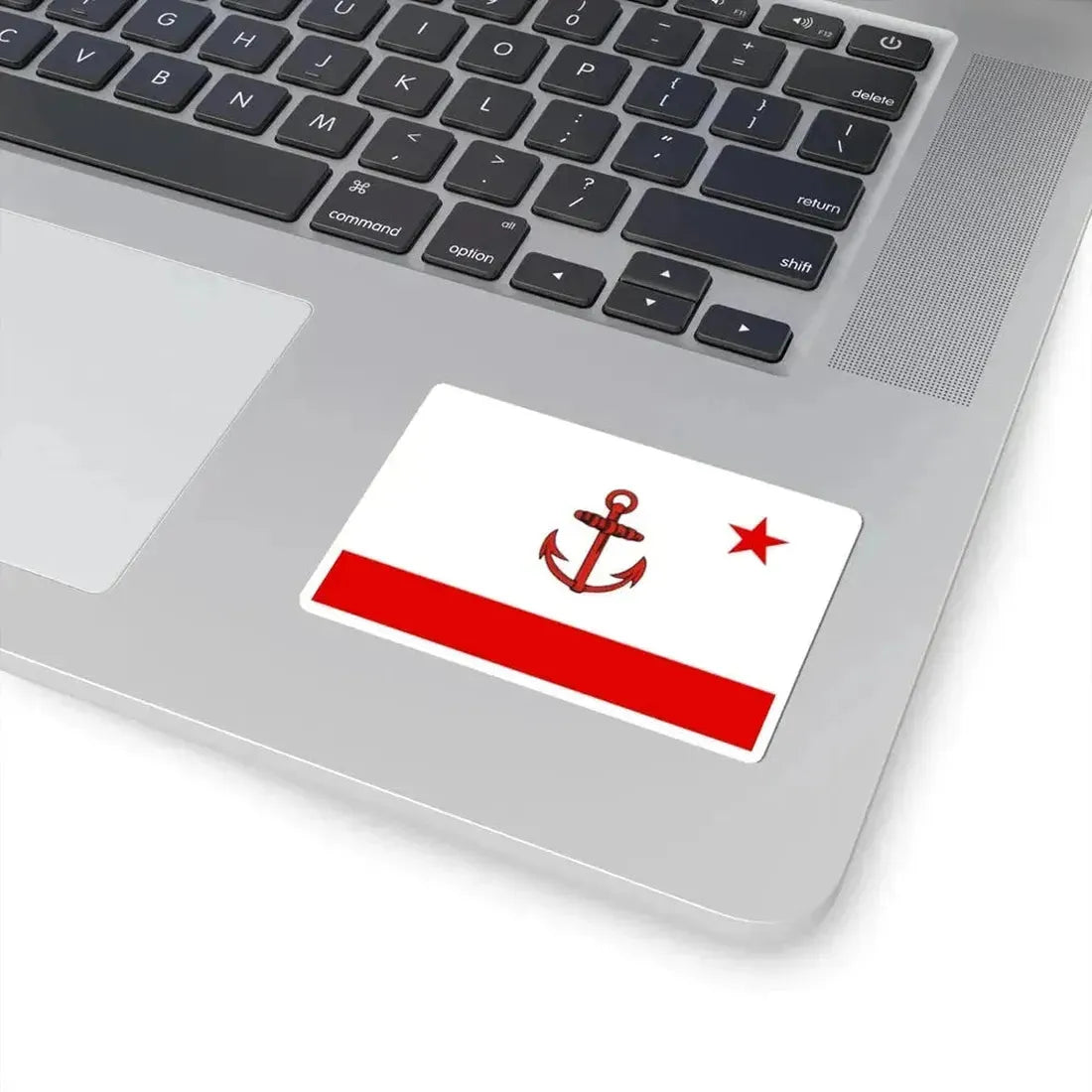 Flag of Naval Base Commander of Cuba (Cuba) STICKER Vinyl Kiss-Cut Decal - The Sticker Space