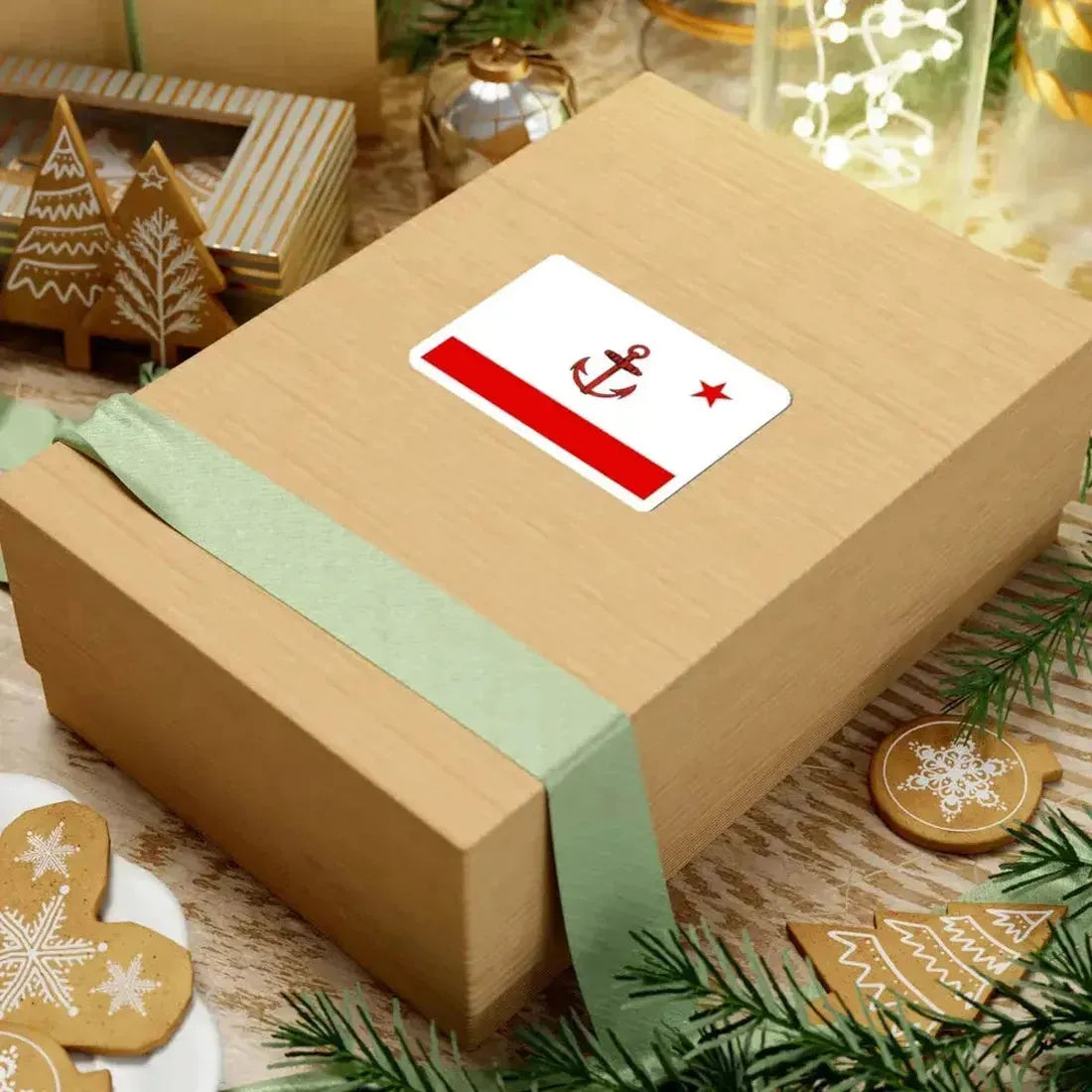 Flag of Naval Base Commander of Cuba (Cuba) STICKER Vinyl Kiss-Cut Decal - The Sticker Space