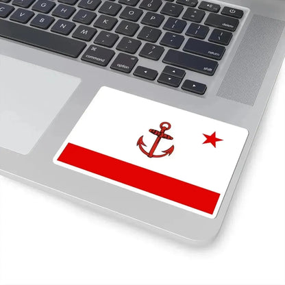 Flag of Naval Base Commander of Cuba (Cuba) STICKER Vinyl Kiss-Cut Decal - The Sticker Space