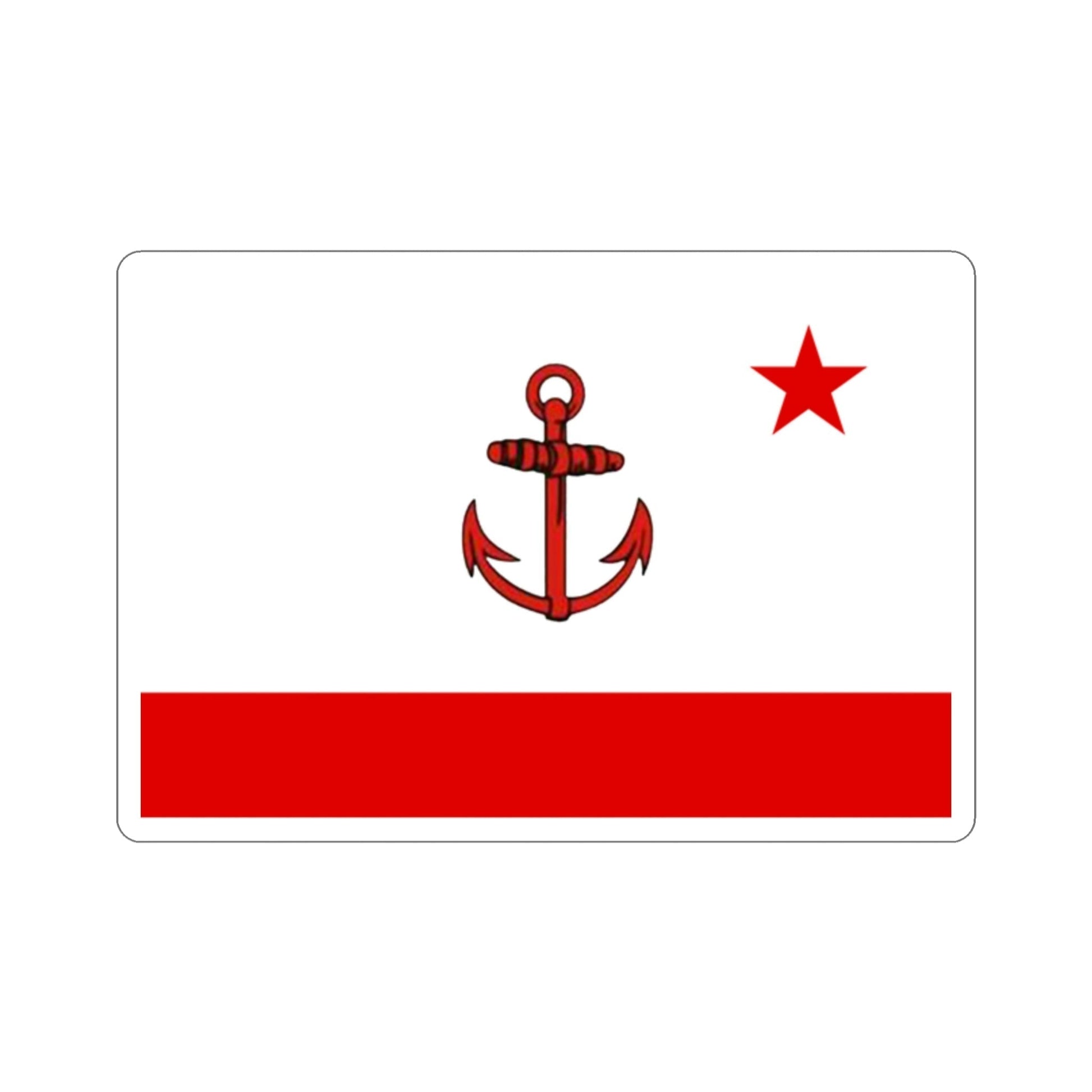 Flag of Naval Base Commander of Cuba STICKER Vinyl Die-Cut Decal-2 Inch-The Sticker Space