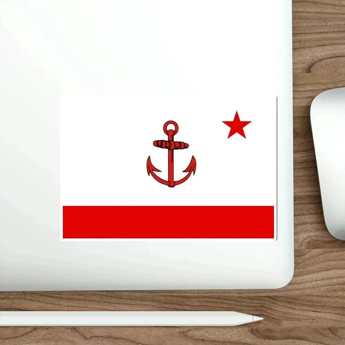 Flag of Naval Base Commander of Cuba STICKER Vinyl Die-Cut Decal - The Sticker Space