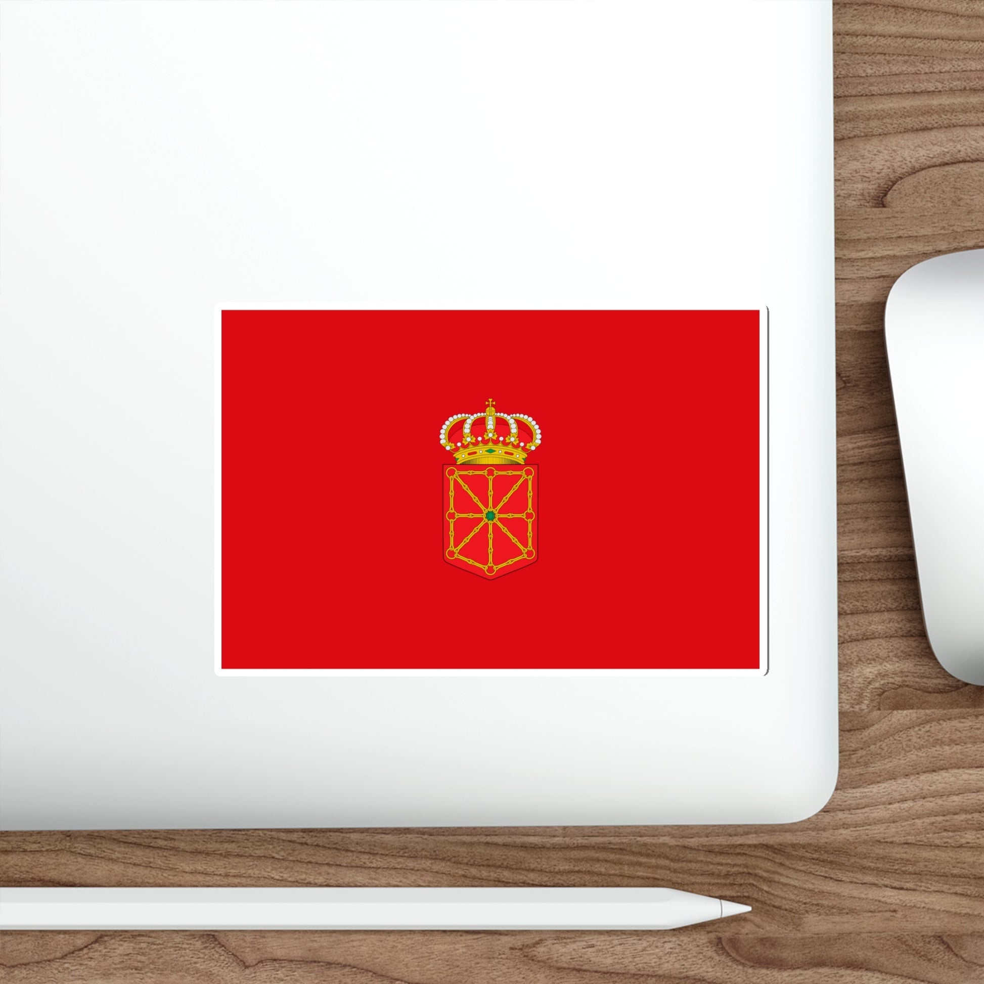 Flag of Navarre Spain STICKER Vinyl Die-Cut Decal-The Sticker Space