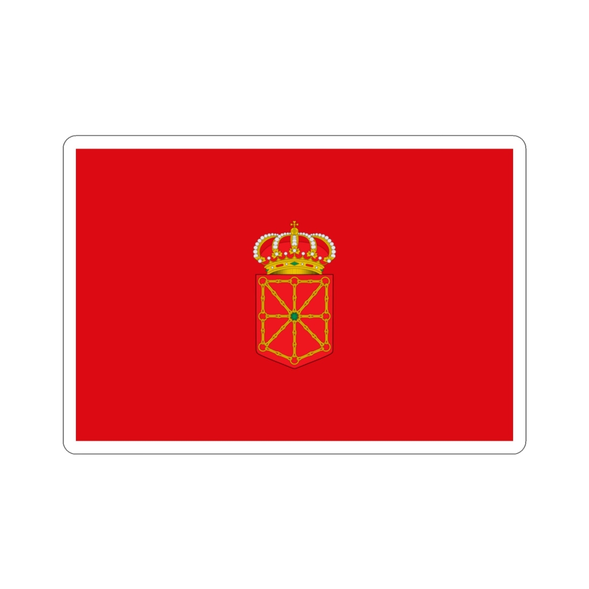 Flag of Navarre Spain STICKER Vinyl Die-Cut Decal-2 Inch-The Sticker Space