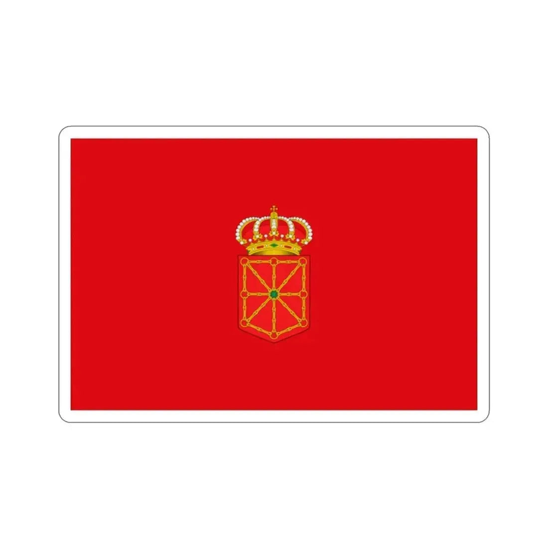 Flag of Navarre Spain STICKER Vinyl Die-Cut Decal 2 Inch - The Sticker Space