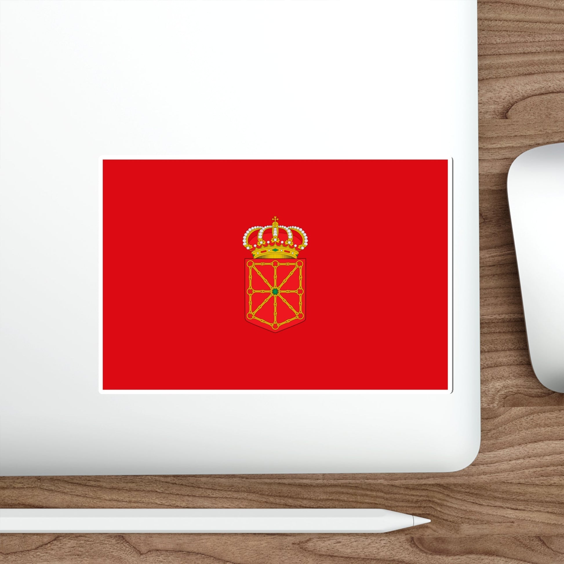 Flag of Navarre Spain STICKER Vinyl Die-Cut Decal-The Sticker Space