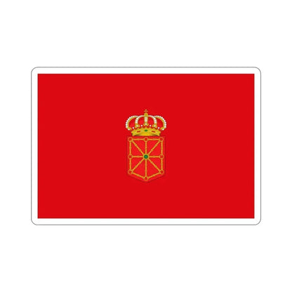 Flag of Navarre Spain STICKER Vinyl Die-Cut Decal 4 Inch - The Sticker Space