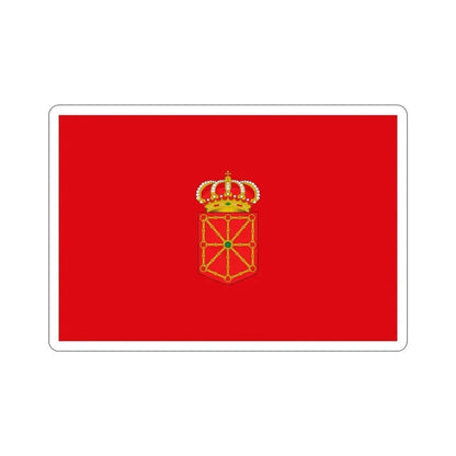 Flag of Navarre Spain STICKER Vinyl Die-Cut Decal 4 Inch - The Sticker Space