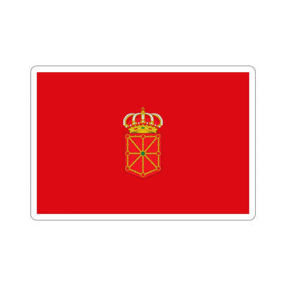 Flag of Navarre Spain STICKER Vinyl Die-Cut Decal-5 Inch-The Sticker Space