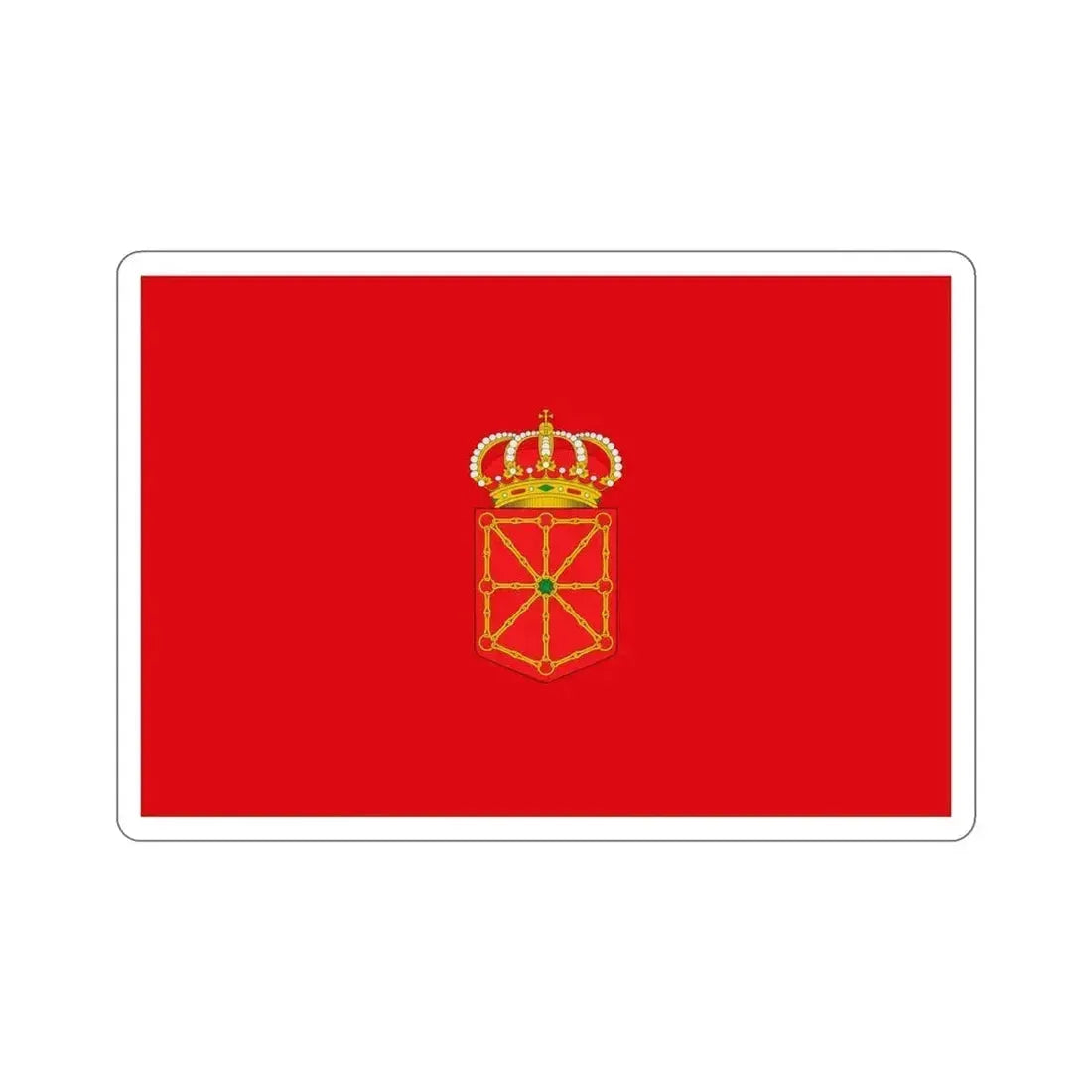 Flag of Navarre Spain STICKER Vinyl Die-Cut Decal 5 Inch - The Sticker Space