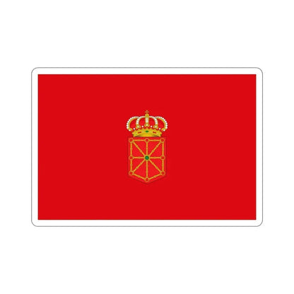 Flag of Navarre Spain STICKER Vinyl Die-Cut Decal 5 Inch - The Sticker Space