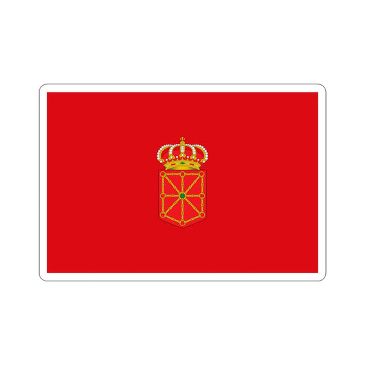 Flag of Navarre Spain STICKER Vinyl Die-Cut Decal-6 Inch-The Sticker Space