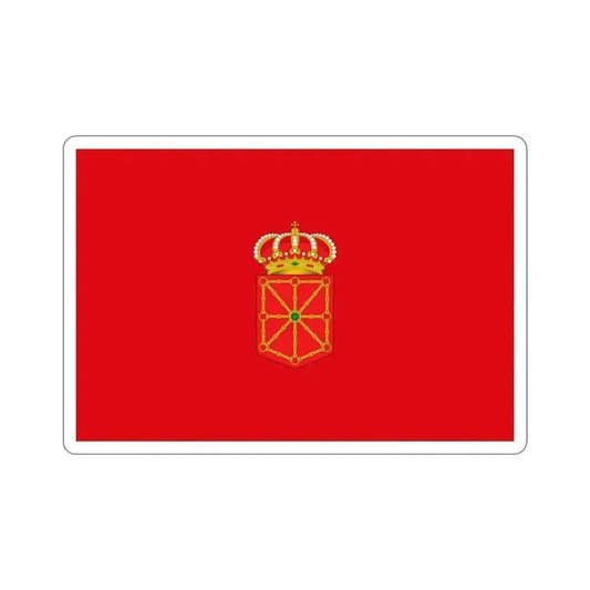 Flag of Navarre Spain STICKER Vinyl Die-Cut Decal 6 Inch - The Sticker Space