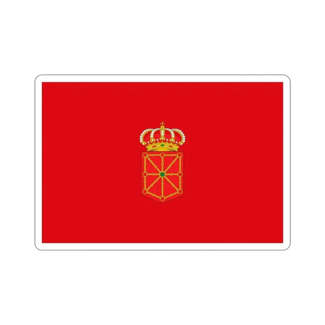 Flag of Navarre Spain STICKER Vinyl Die-Cut Decal - The Sticker Space
