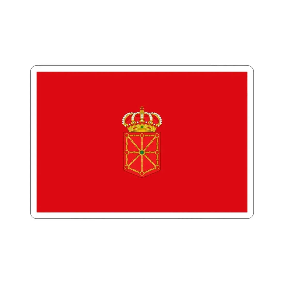 Flag of Navarre Spain STICKER Vinyl Die-Cut Decal - The Sticker Space