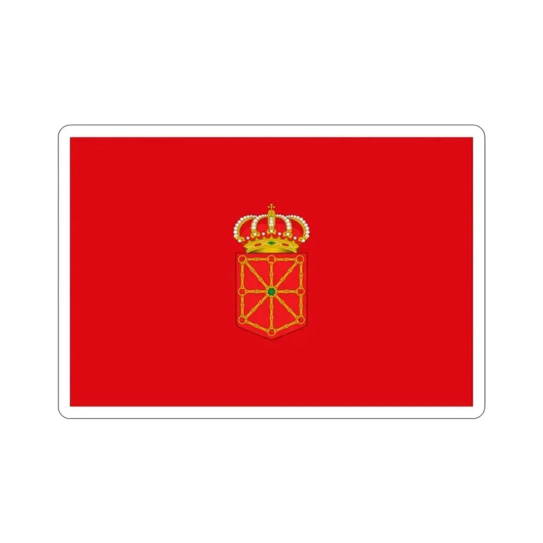 Flag of Navarre Spain STICKER Vinyl Die-Cut Decal - The Sticker Space