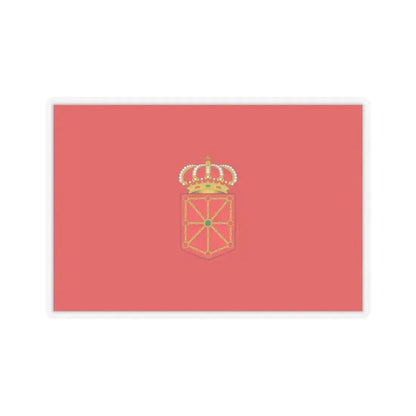 Flag of Navarre Spain - STICKER Vinyl Kiss-Cut Decal 2 Inch Transparent - The Sticker Space