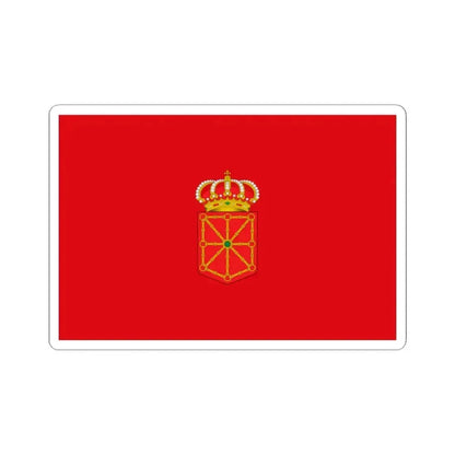Flag of Navarre Spain - STICKER Vinyl Kiss-Cut Decal 2 Inch White - The Sticker Space