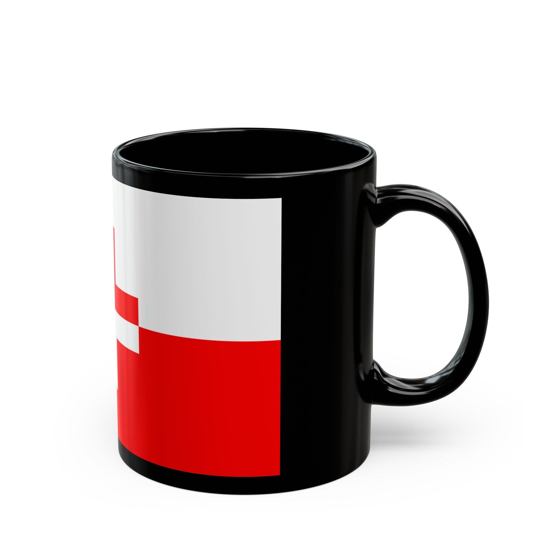 Flag of Naxxar 1993 to 2000 Malta - Black Coffee Mug-The Sticker Space