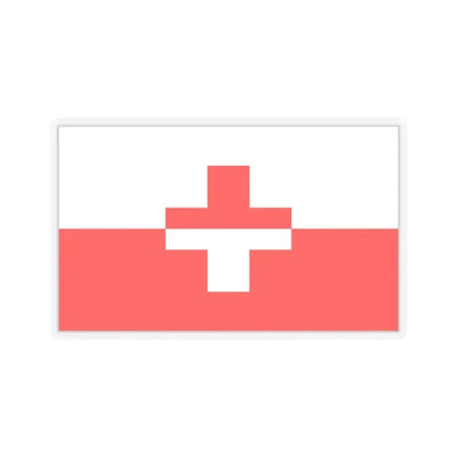 Flag of Naxxar 1993 to 2000 Malta - STICKER Vinyl Kiss-Cut Decal 2 Inch Transparent - The Sticker Space