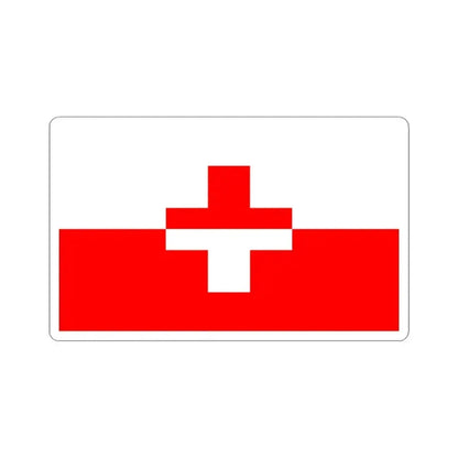 Flag of Naxxar 1993 to 2000 Malta - STICKER Vinyl Kiss-Cut Decal 3 Inch White - The Sticker Space