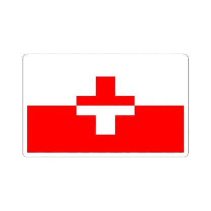 Flag of Naxxar 1993 to 2000 Malta - STICKER Vinyl Kiss-Cut Decal 4 Inch White - The Sticker Space