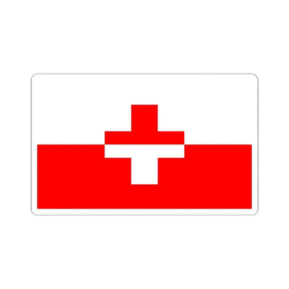 Flag of Naxxar 1993 to 2000 Malta - STICKER Vinyl Kiss-Cut Decal 6 Inch White - The Sticker Space