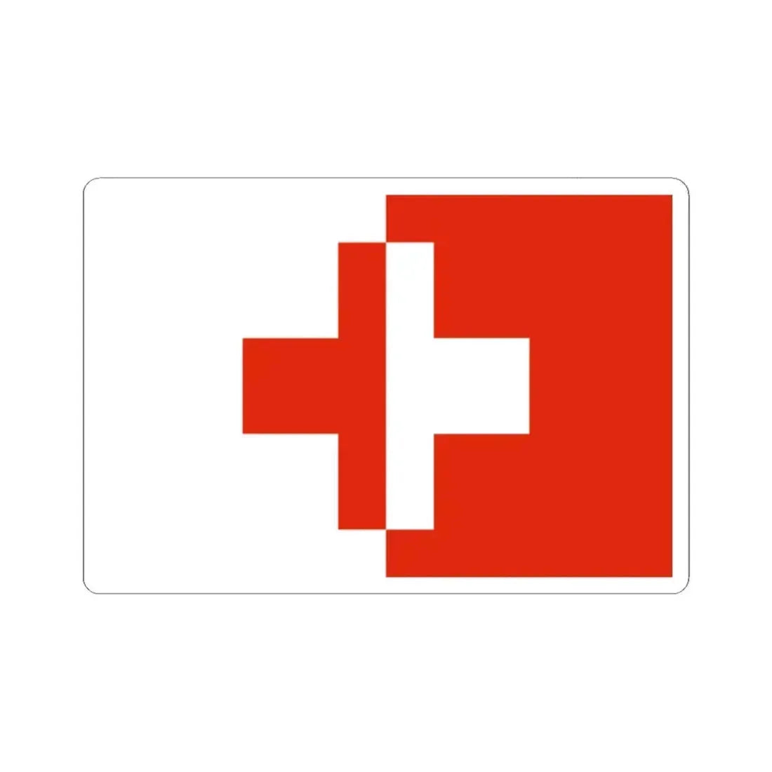 Flag of Naxxar Malta - STICKER Vinyl Kiss-Cut Decal 2 Inch White - The Sticker Space