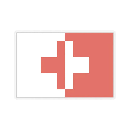 Flag of Naxxar Malta - STICKER Vinyl Kiss-Cut Decal 3 Inch Transparent - The Sticker Space