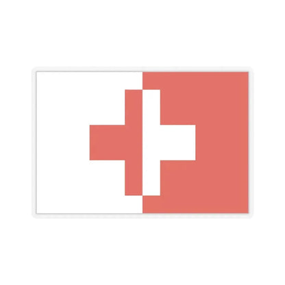 Flag of Naxxar Malta - STICKER Vinyl Kiss-Cut Decal 4 Inch Transparent - The Sticker Space