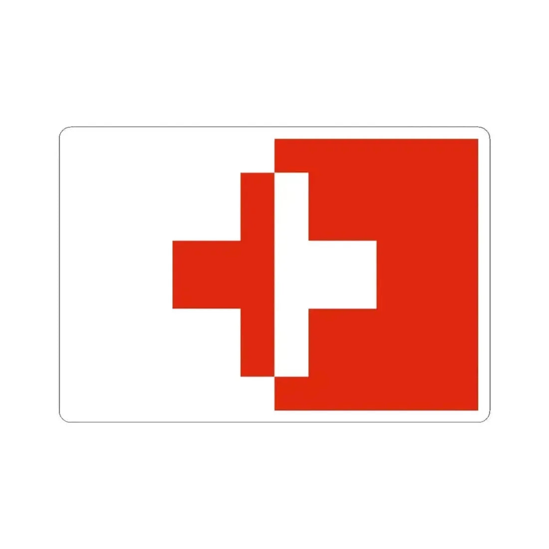 Flag of Naxxar Malta - STICKER Vinyl Kiss-Cut Decal 4 Inch White - The Sticker Space