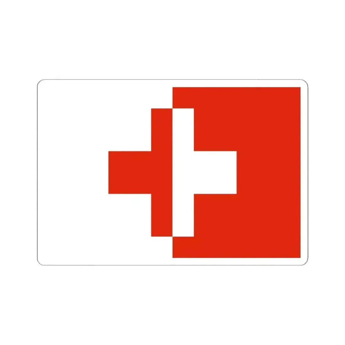 Flag of Naxxar Malta - STICKER Vinyl Kiss-Cut Decal 6 Inch White - The Sticker Space