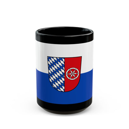 Flag of Neckar Odenwald Kreis Germany - Black Coffee Mug-15oz-The Sticker Space