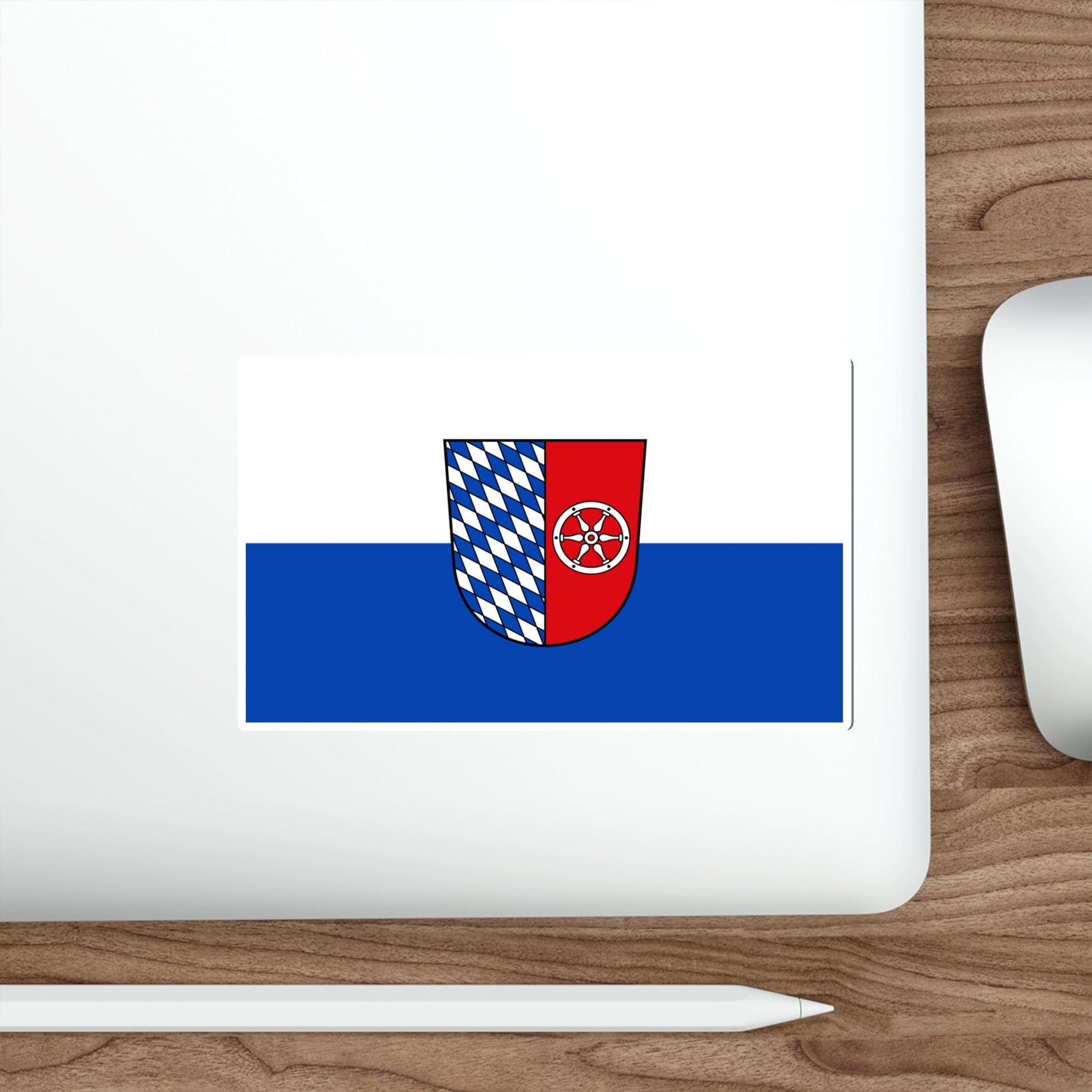 Flag of Neckar Odenwald Kreis Germany STICKER Vinyl Die-Cut Decal-The Sticker Space