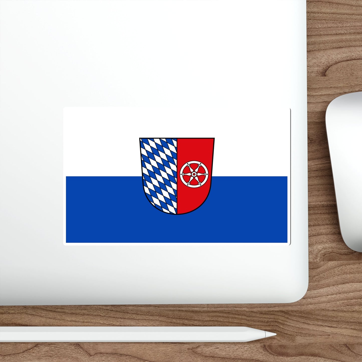 Flag of Neckar Odenwald Kreis Germany STICKER Vinyl Die-Cut Decal-The Sticker Space