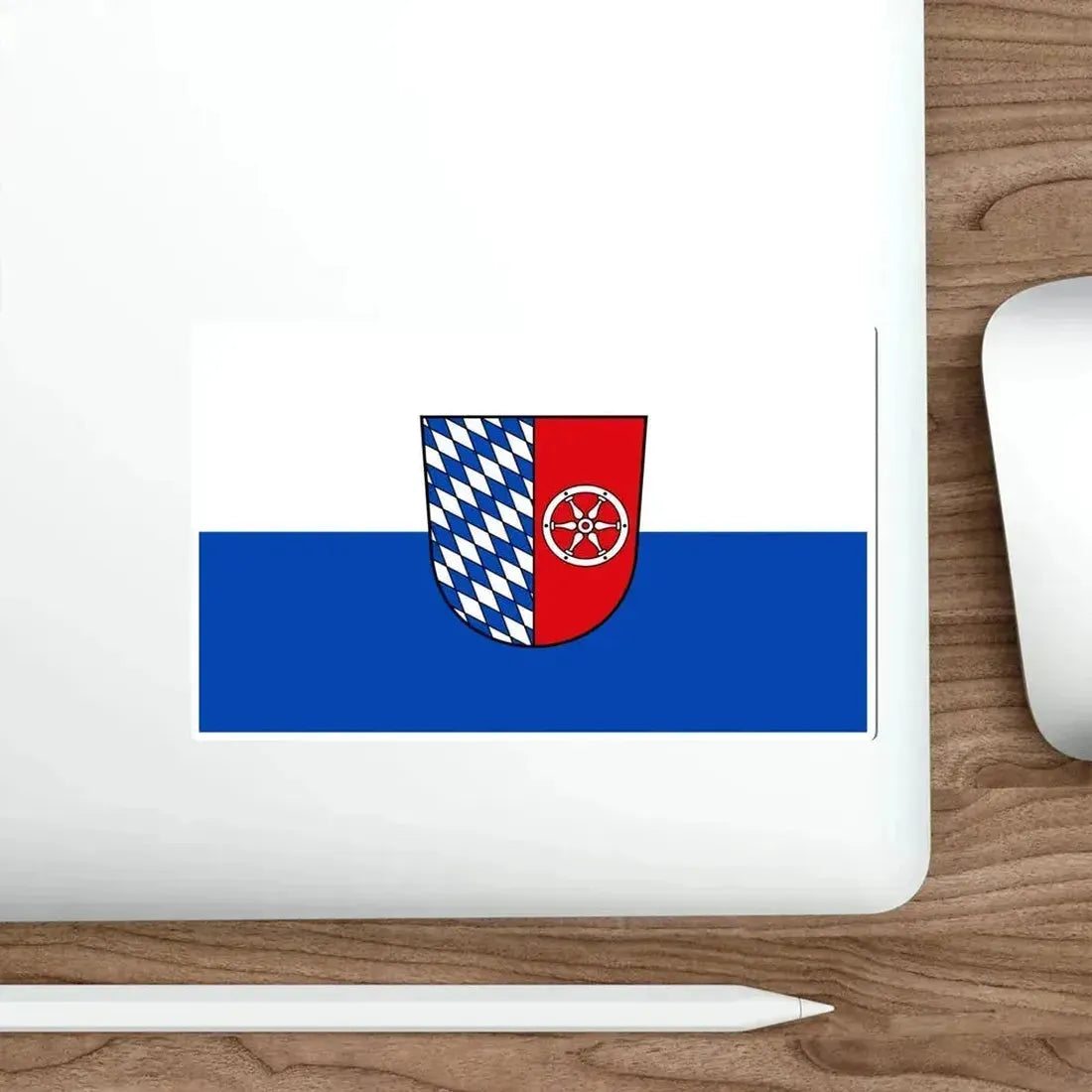 Flag of Neckar Odenwald Kreis Germany STICKER Vinyl Die-Cut Decal - The Sticker Space