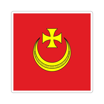 Flag of Nemyriv (Ukraine) STICKER Vinyl Kiss-Cut Decal 6 Inch White - The Sticker Space