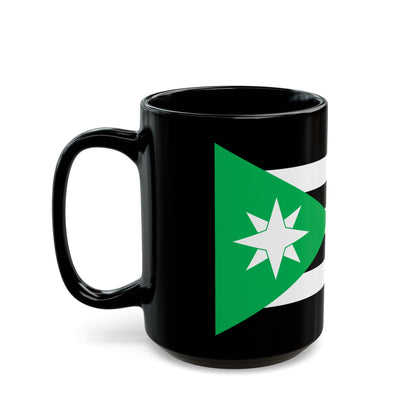 Flag of Nenthead UK - Black Coffee Mug-The Sticker Space