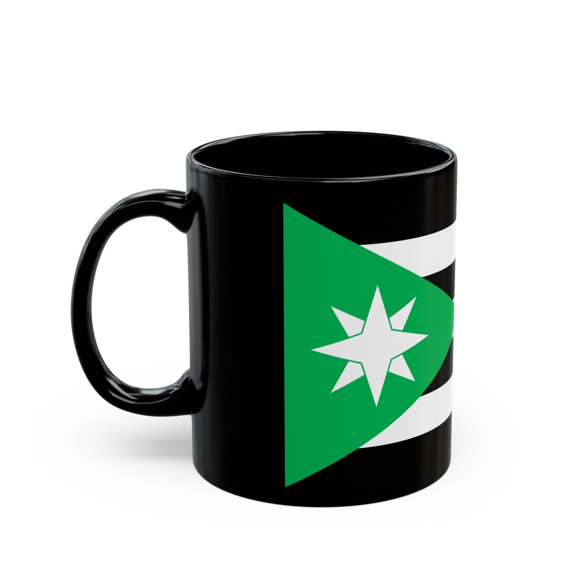 Flag of Nenthead UK - Black Coffee Mug-The Sticker Space