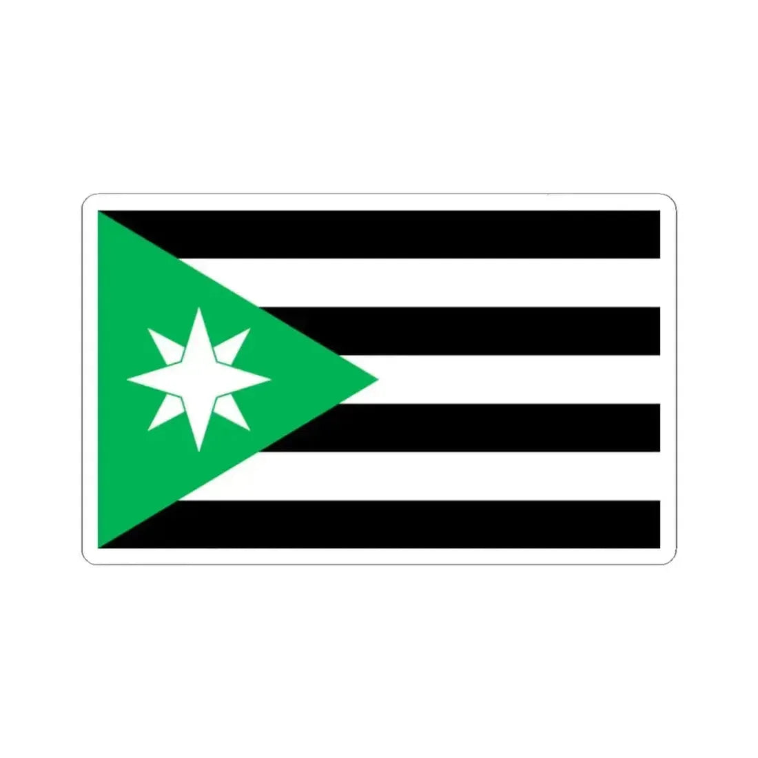 Flag of Nenthead UK - STICKER Vinyl Kiss-Cut Decal 2 Inch White - The Sticker Space