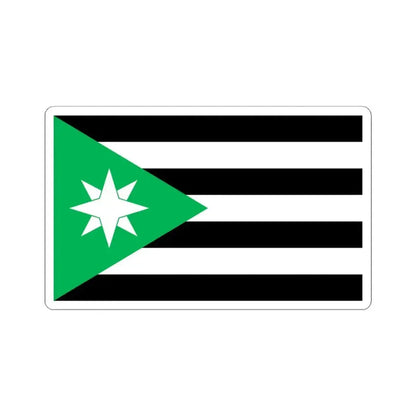 Flag of Nenthead UK - STICKER Vinyl Kiss-Cut Decal 4 Inch White - The Sticker Space