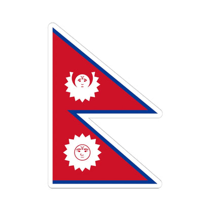 Flag of Nepal 1743-1962 (Nepal) STICKER Vinyl Kiss-Cut Decal 6 Inch White - The Sticker Space