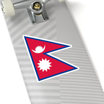 Flag of Nepal (Nepal) STICKER Vinyl Kiss-Cut Decal - The Sticker Space
