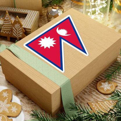 Flag of Nepal (Nepal) STICKER Vinyl Kiss-Cut Decal - The Sticker Space