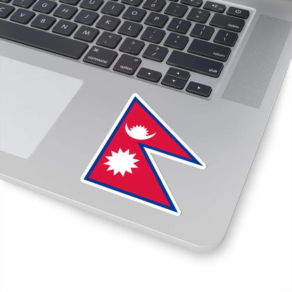 Flag of Nepal (Nepal) STICKER Vinyl Kiss-Cut Decal - The Sticker Space